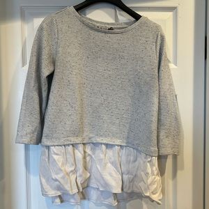 Loft textured light grey sweater